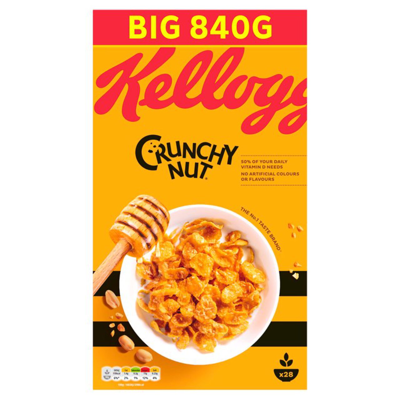 Kellogg's Crunchy Nut Breakfast Cereal 840g