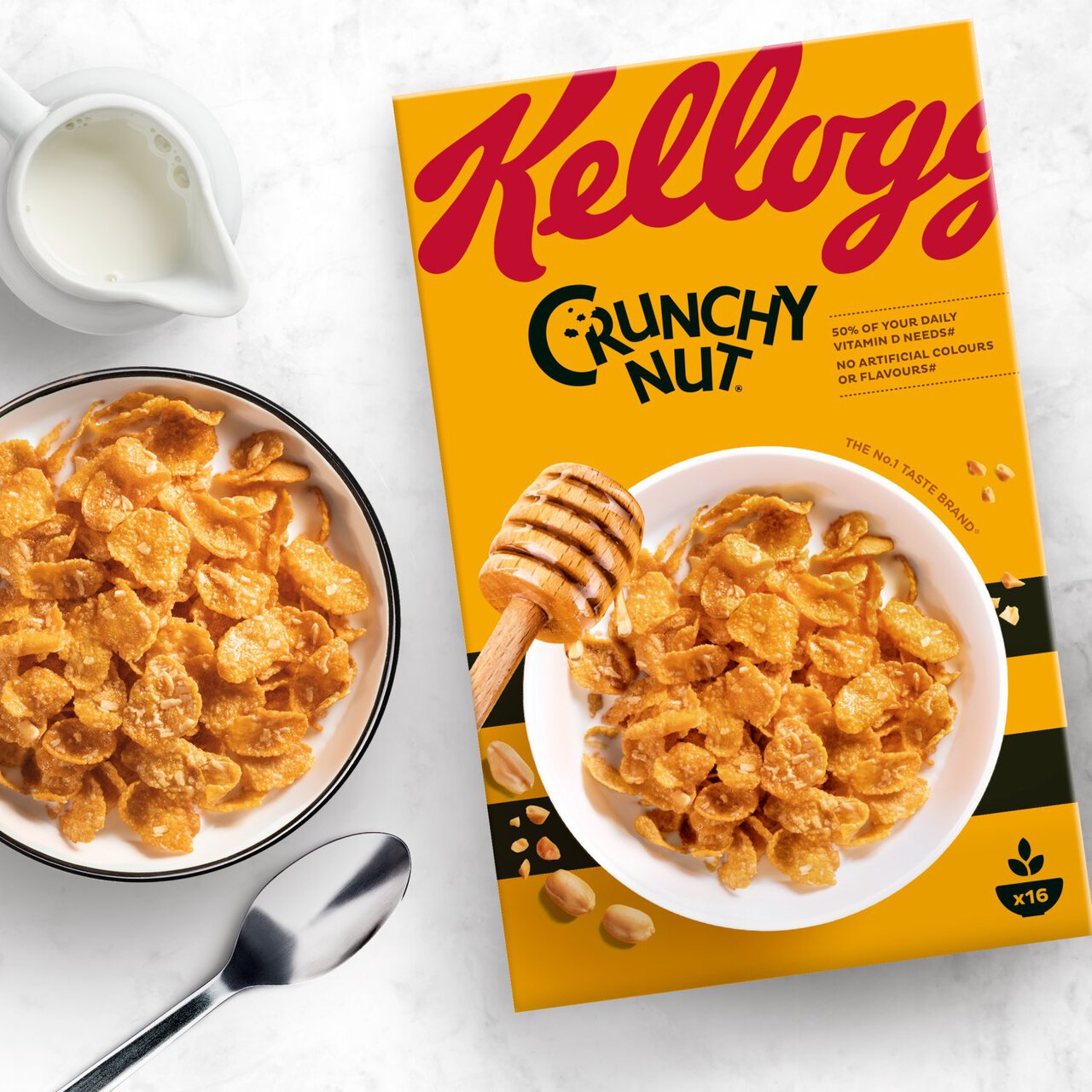 Kellogg's Crunchy Nut Breakfast Cereal 500g 500g