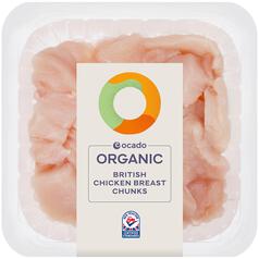 Ocado Organic Chicken Breast Chunks 350g