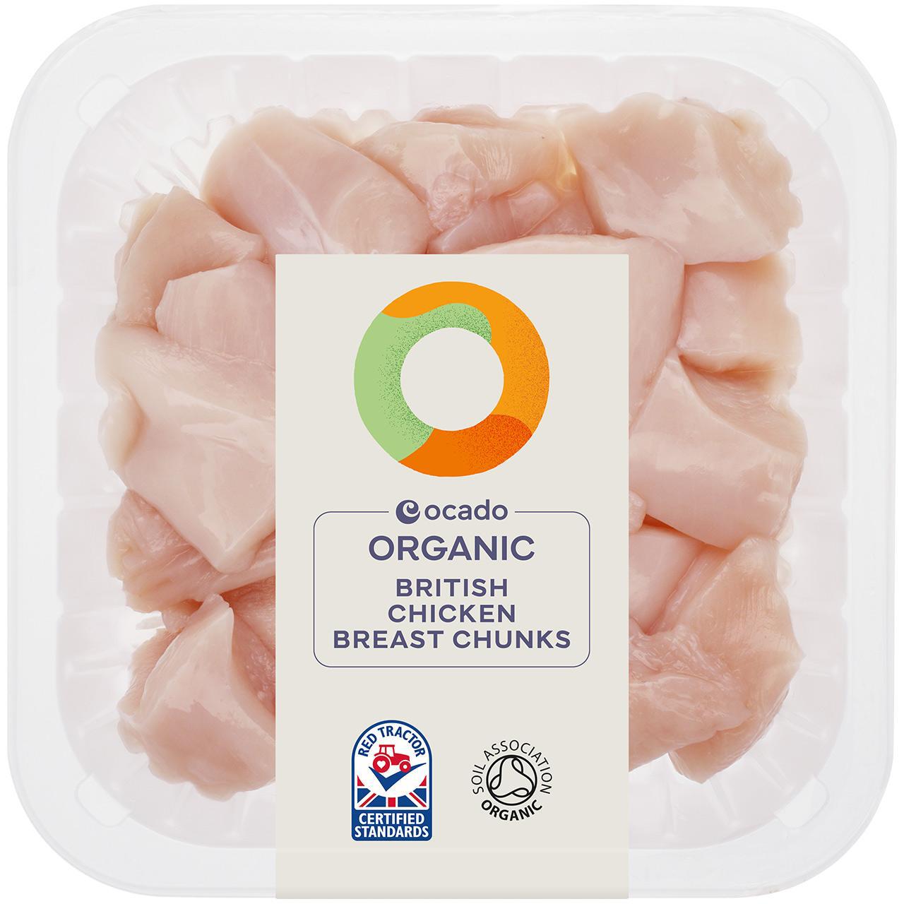 Ocado Organic Free Range Chicken Breast Chunks 350g