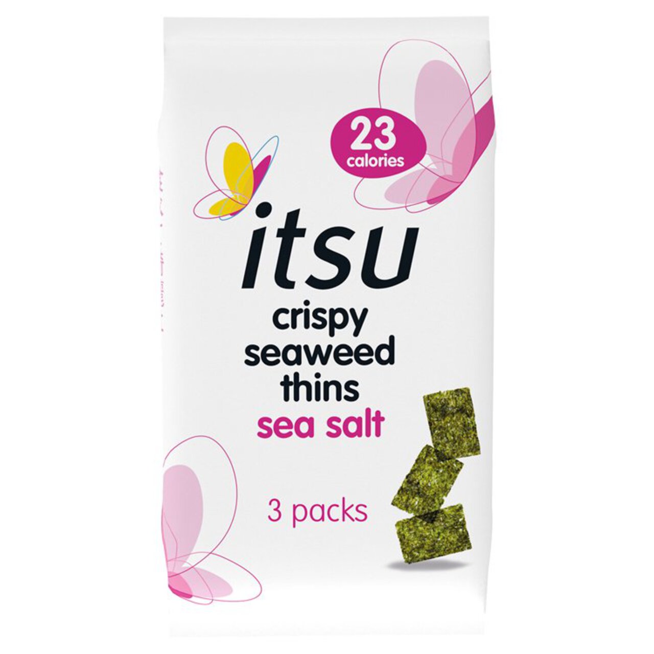 Itsu Sea Salt Crispy Seaweed Thins Multipack Snacks 3 per pack