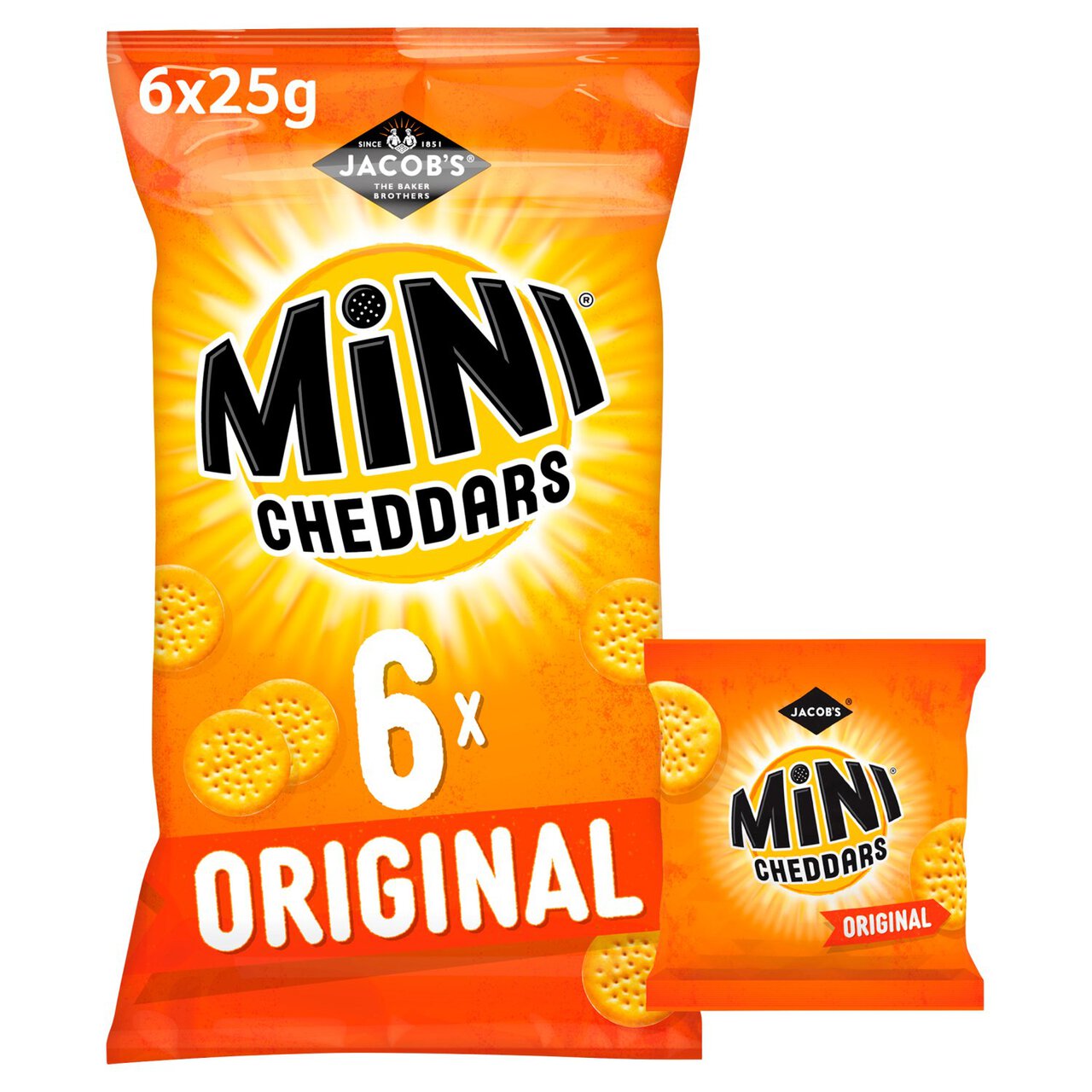 Jacob's Mini Cheddars Cheese 6 per pack