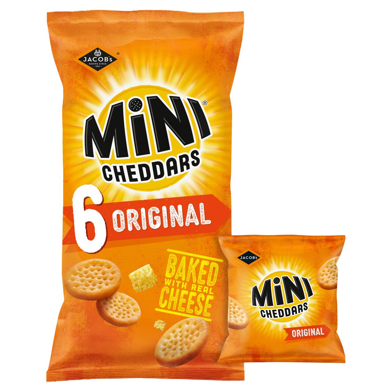 Jacob's Mini Cheddars Cheese 6 per pack