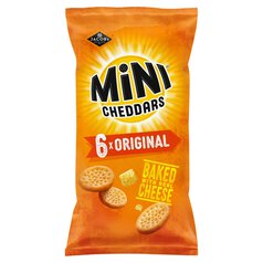 Jacob's Mini Cheddars Original Baked Snacks Multipack 6 per pack