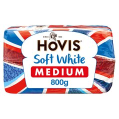Hovis Medium Sliced Soft White Bread 800g