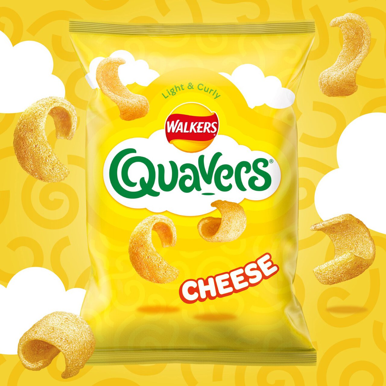Walkers Quavers Cheese Multipack Snacks 6 per pack