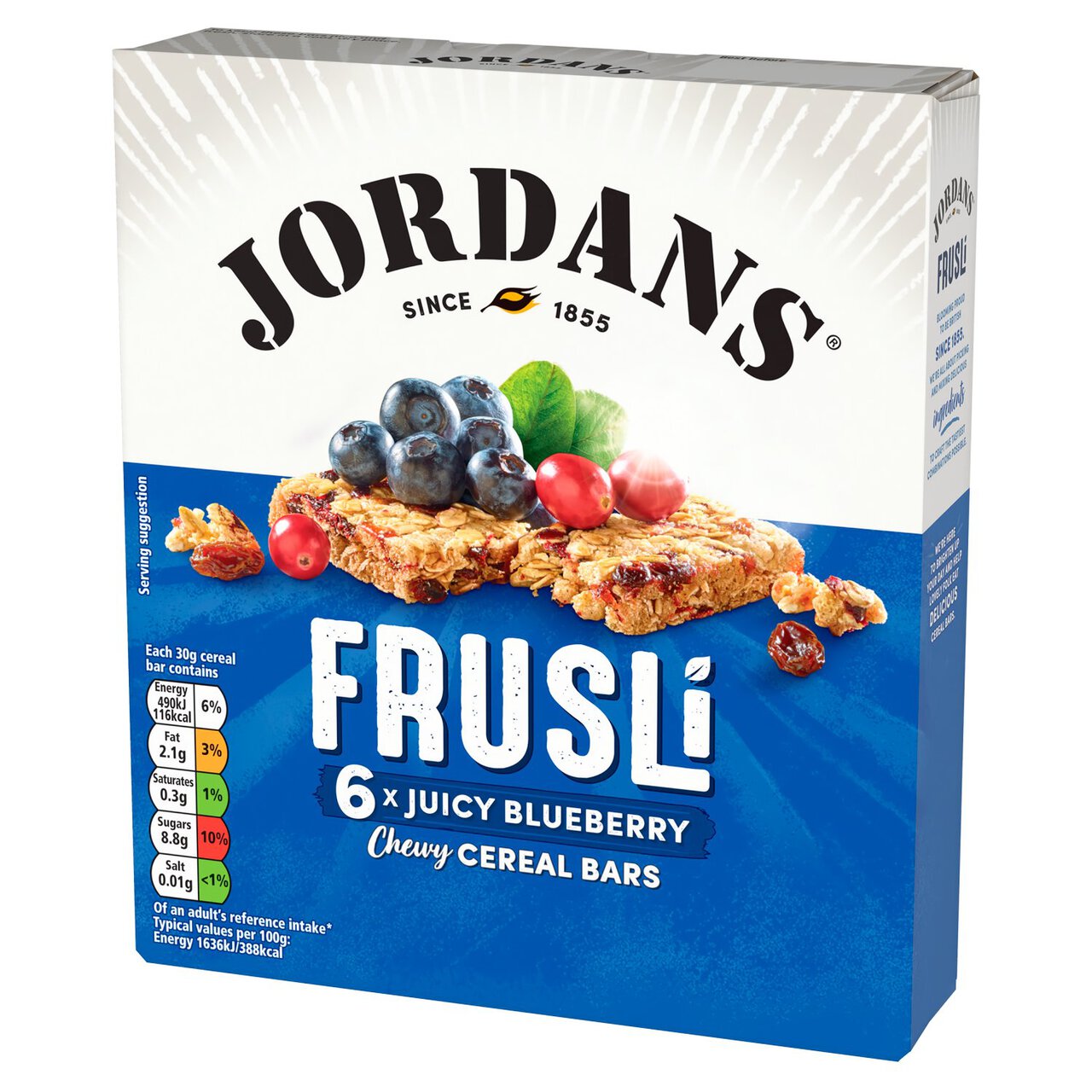 Jordans Blueberry Burst Frusli Cereal Bars 6 x 30g