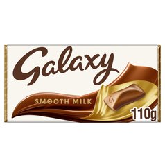 Galaxy Smooth Milk Chocolate Block Bar Vegetarian 110g 110g