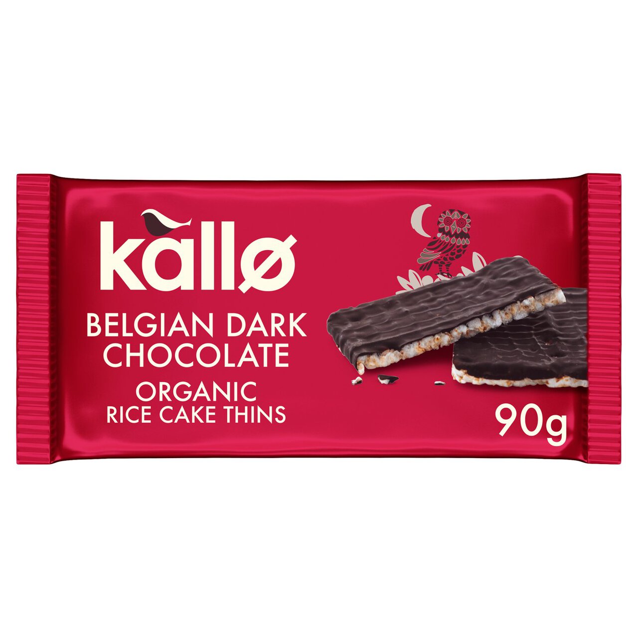 Kallo Organic Dark Chocolate Rice Cake Thins 90g
