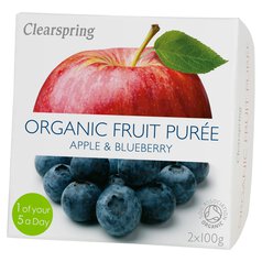 Clearspring Organic Apple & Blueberry Puree 100g