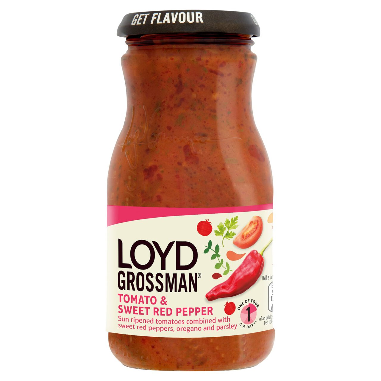 Loyd Grossman Tomato & Sweet Red Pepper Pasta Sauce 350g