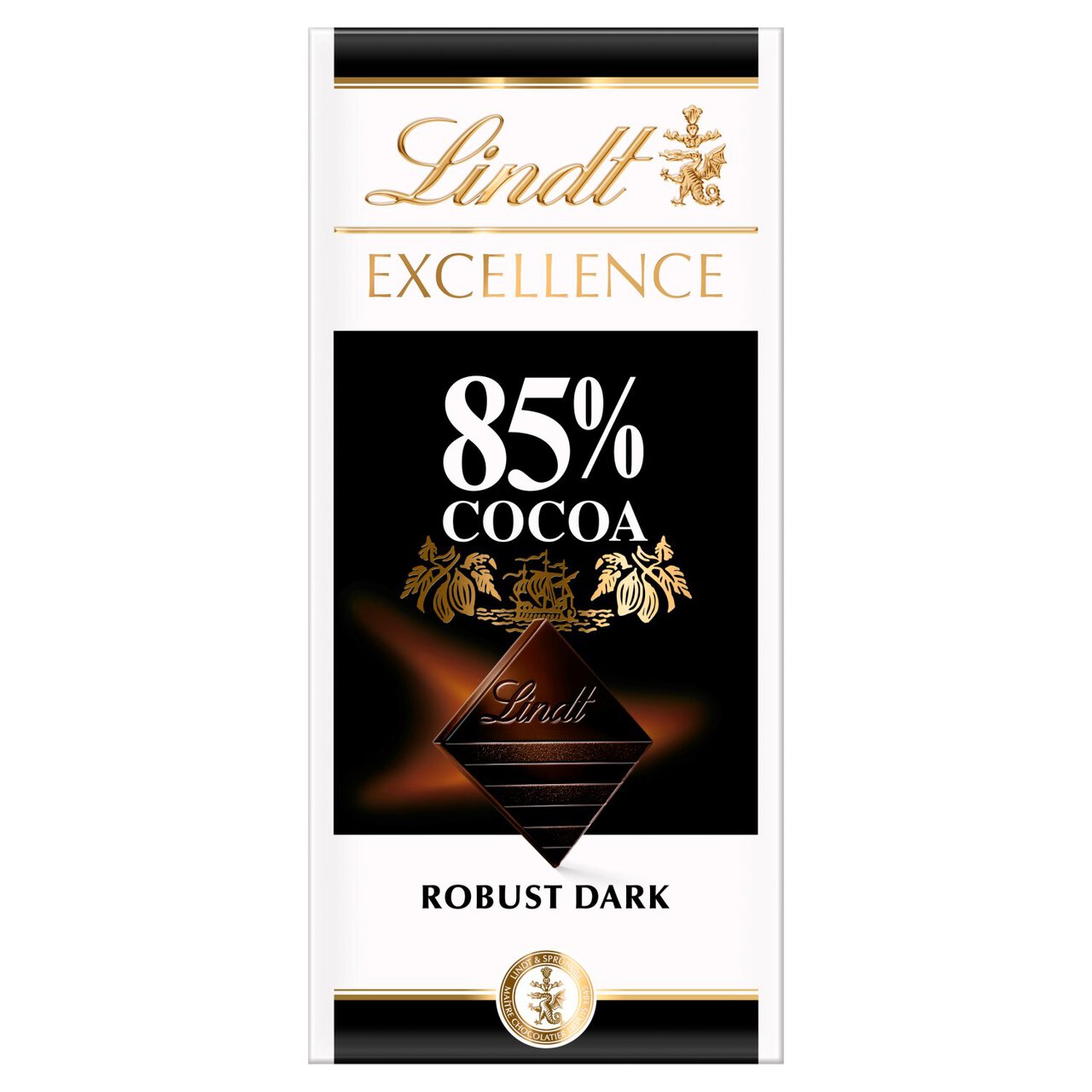 Lindt Excellence 85% Cocoa Dark Chocolate Bar 100g