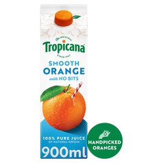 Tropicana Pure Smooth Orange Fruit Juice 900ml