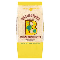 Billington's Organic Unrefined Natural Granulated Cane Sugar 500g
