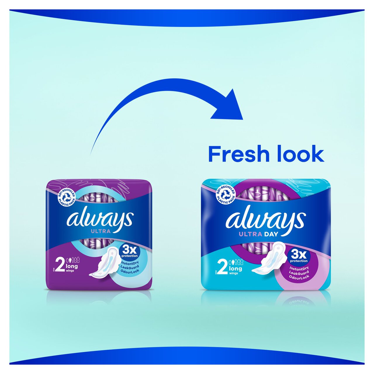 Always Sanitary Towels Ultra Long (Size 2) Wings 20 per pack