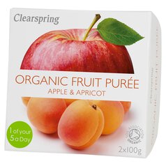 Clearspring Organic Apple & Apricot Dessert 2 x 100g