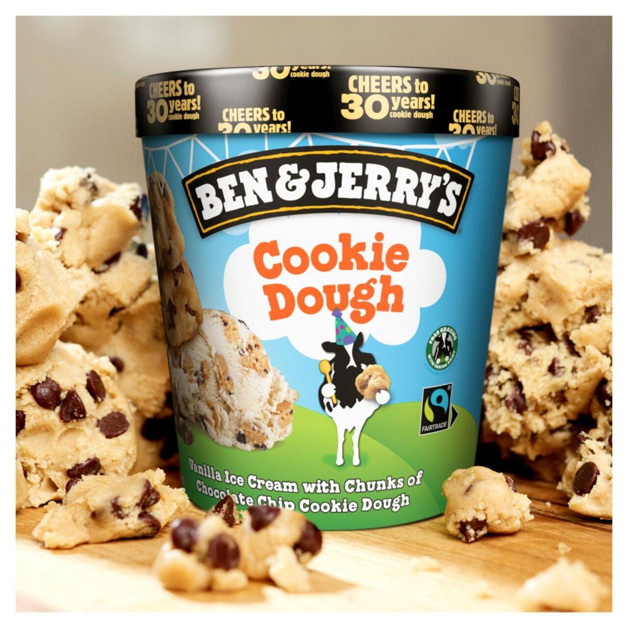 Ben & Jerry's Cookie Dough Vanilla Ice Cream Tub 465ml | Zoom