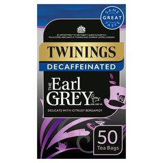 Twinings Decaffeinated Earl Grey Tea 50 per pack