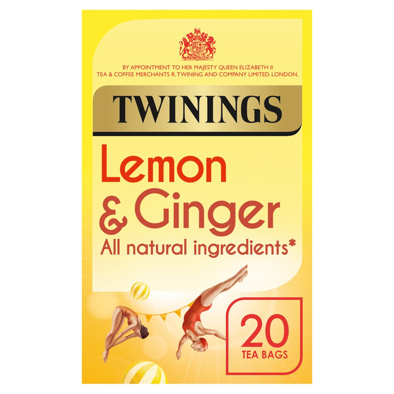 Twinings Lemon & Ginger Tea, 20 Tea Bags 20 per pack