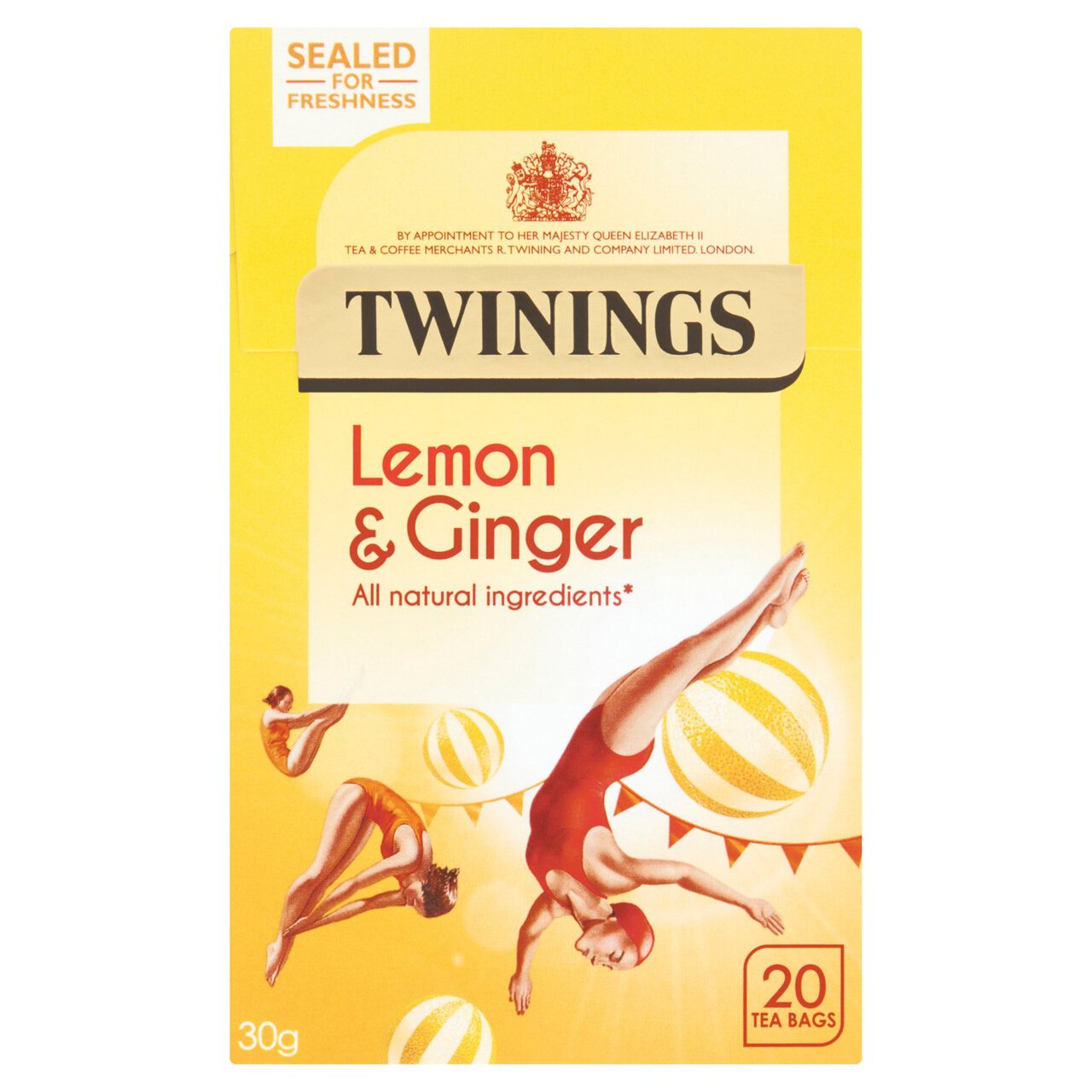 Twinings Lemon & Ginger Tea, 20 Tea Bags 20 per pack