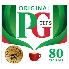 PG Tips Original Biodegradable Black Tea Bags 80 per pack