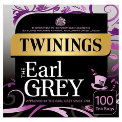 Twinings Earl Grey Tea, 100 Tea Bags 100 per pack