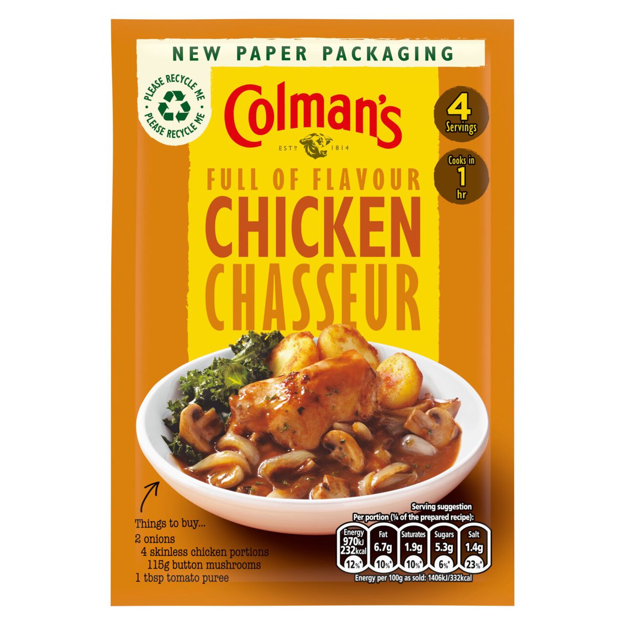 Colman's Chicken Chasseur Recipe Mix 43g