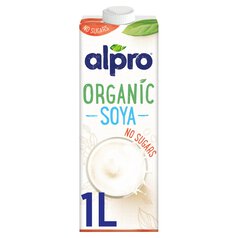 Alpro No Sugars Organic Soya Long Life Drink 1l