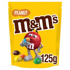 M&M's Crunchy Peanut & Milk Chocolate Bites Pouch Bag 125g 125g