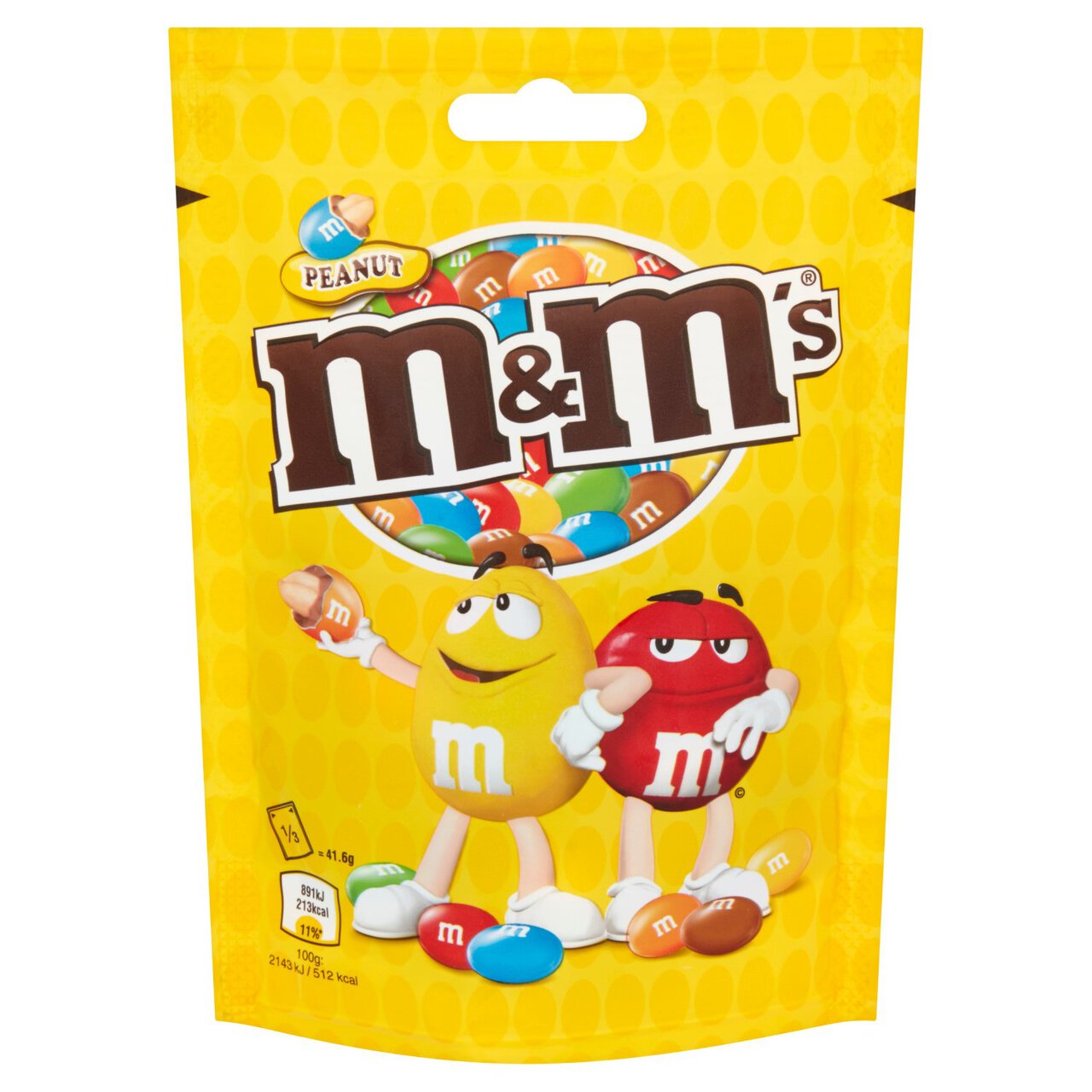 M&M's Crunchy Peanut Pieces Milk Chocolate Bag 125g