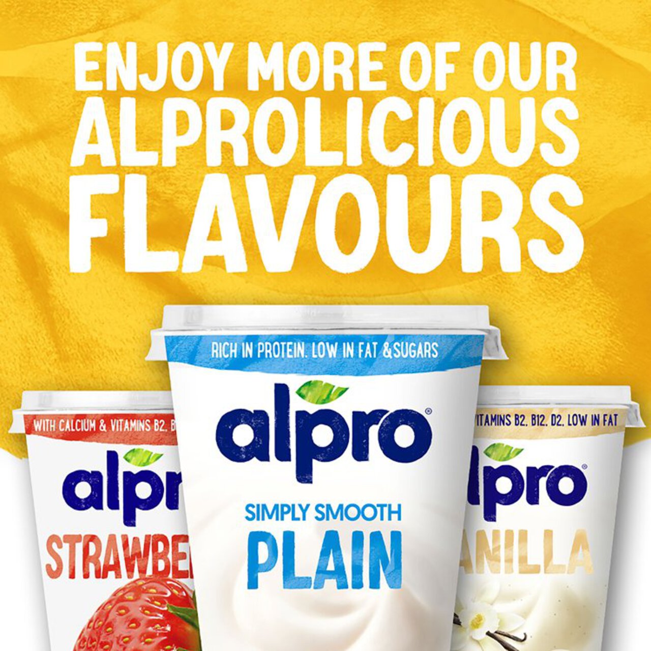 Alpro Peach & Pineapple-Passion fruit Yoghurt Alternative 4 x 125g