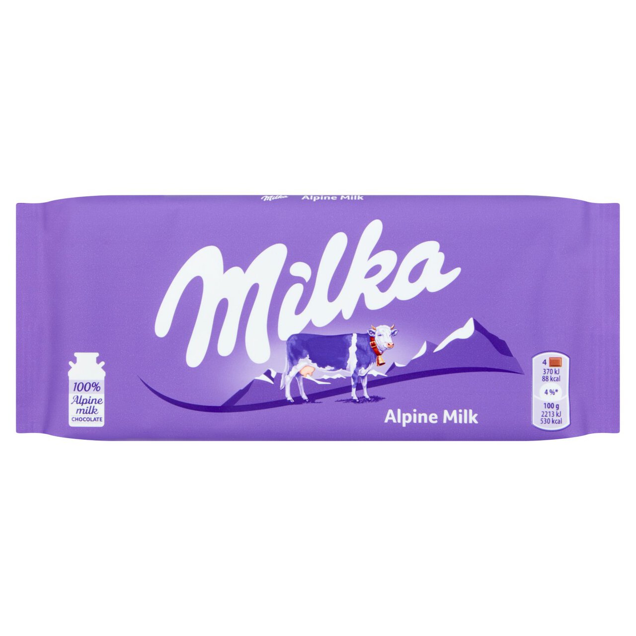 Milka Alpine Milk Chocolate Bar 100g Zoom