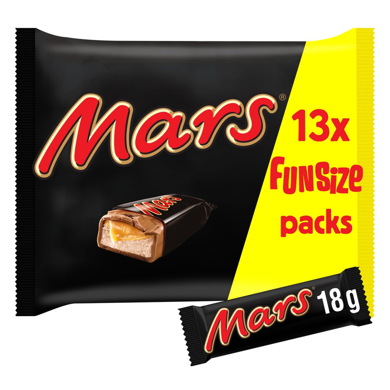 Mars Caramel, Nougat & Milk Chocolate Funsize Bars Multipack 303g