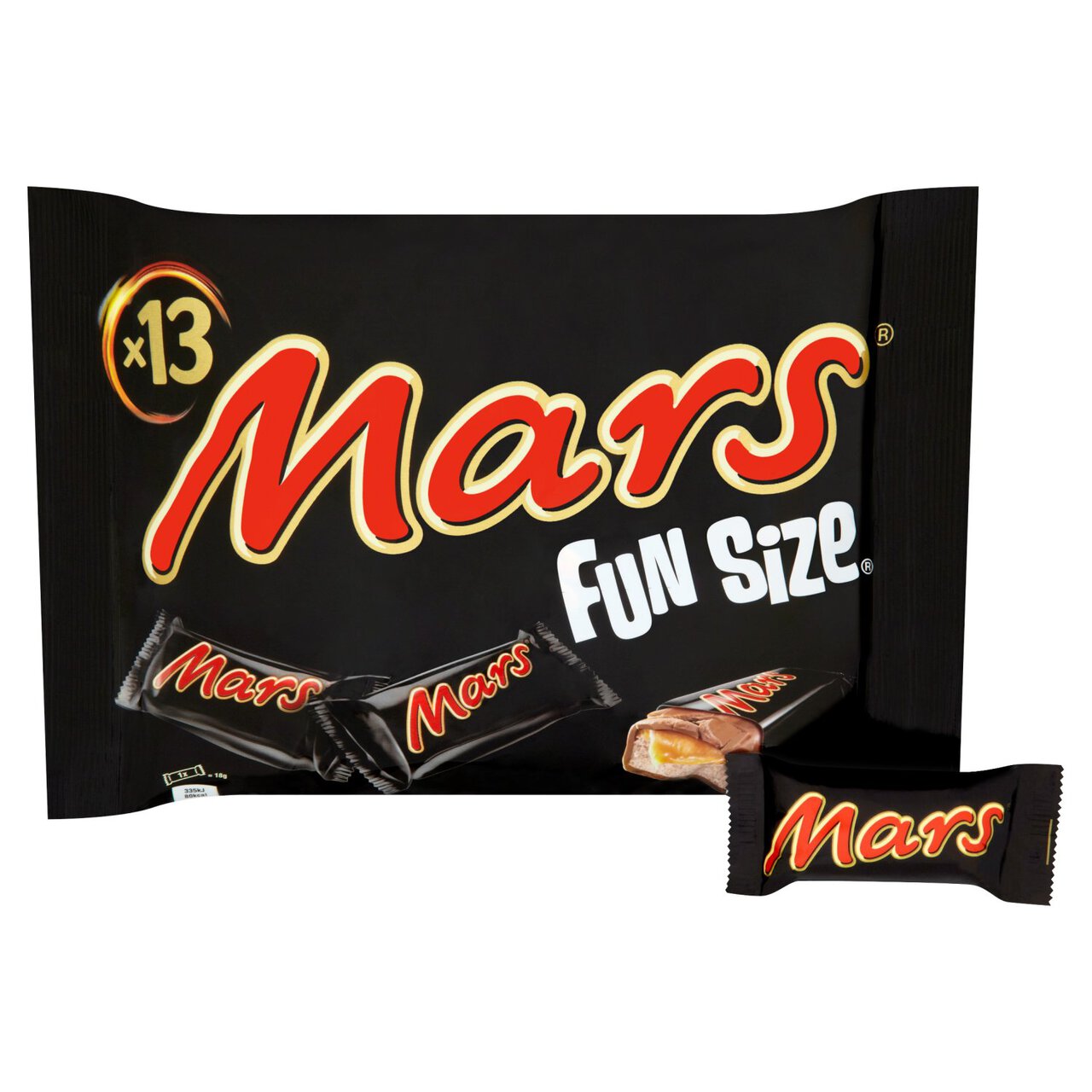 Mars Caramel, Nougat & Milk Chocolate Bars Funsize & Snacksize Multipack 250g