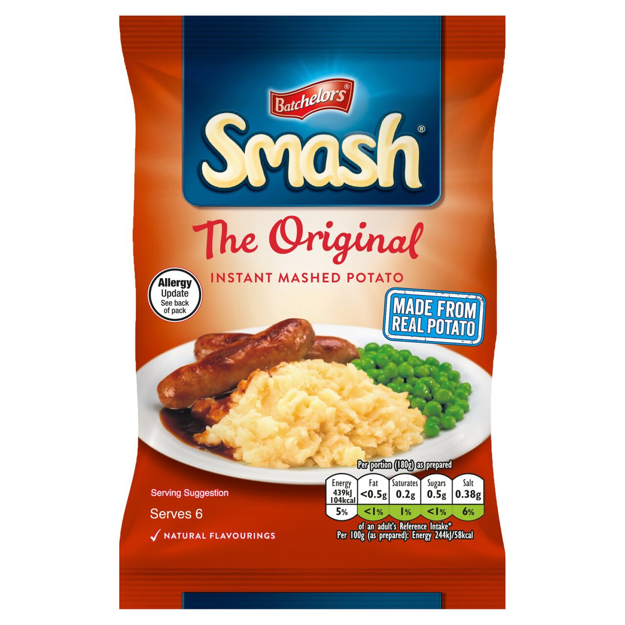 Smash Original Instant Mashed Potato 176g