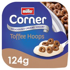 Muller Corner Crunch Toffee Hoops Yogurt 124g