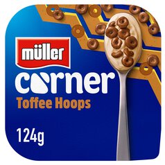 Muller Corner Toffee Yogurt with Chocolate Hoops 124g