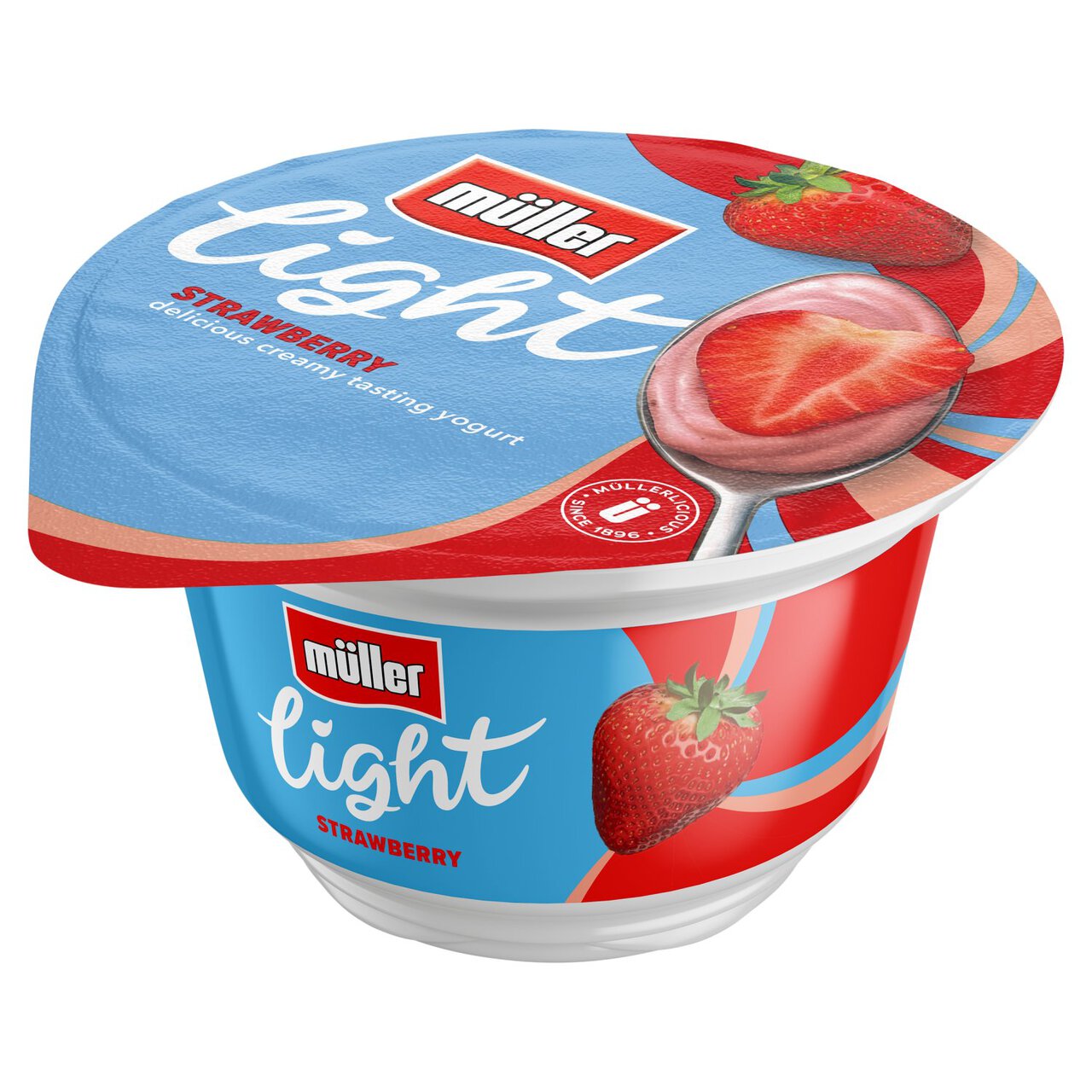 Muller Light Strawberry Fat Free Yogurt 160g