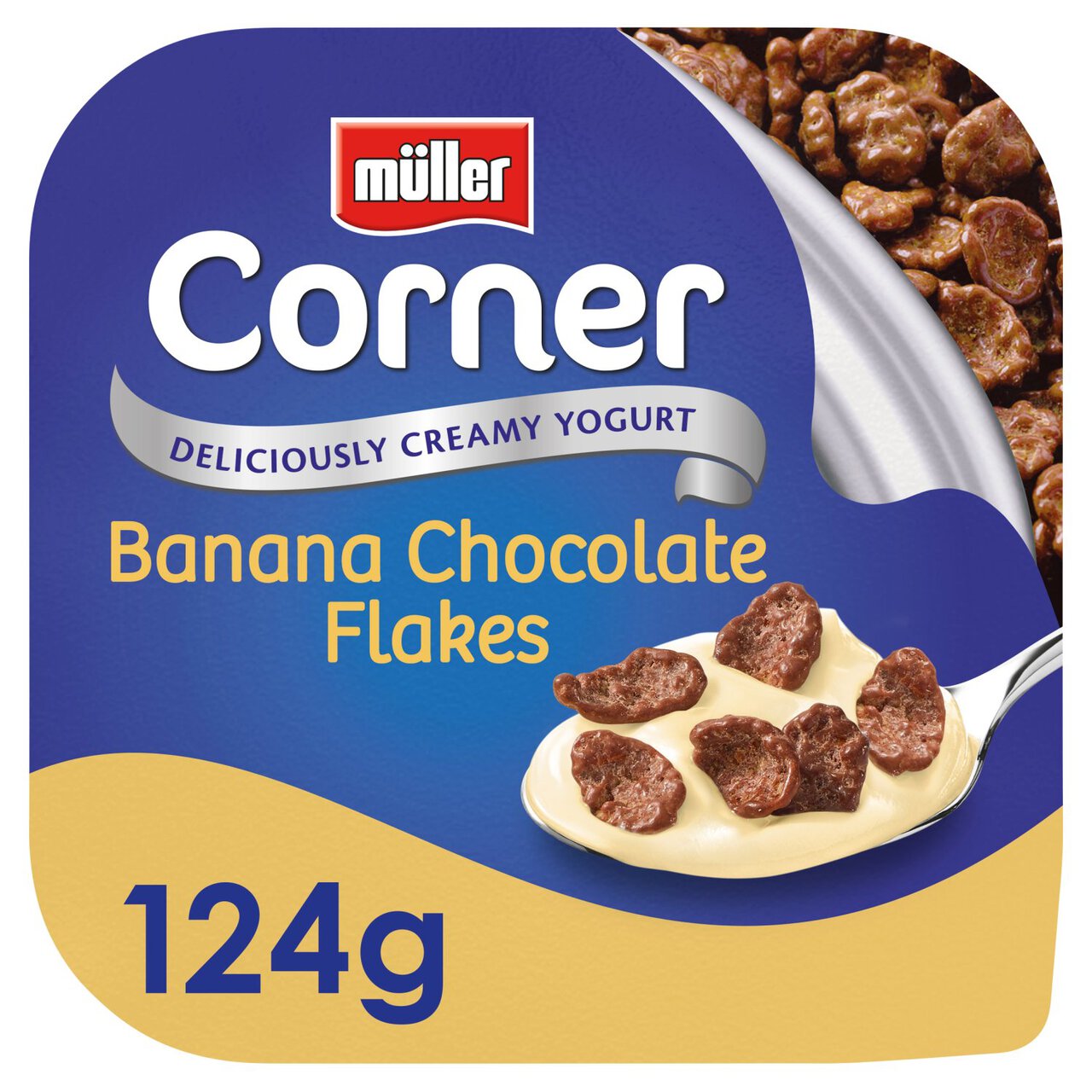 Muller Corner Crunch Banana Chocolate Flakes 124g