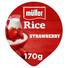Muller Rice Strawberry Low Fat Pudding Dessert 170g