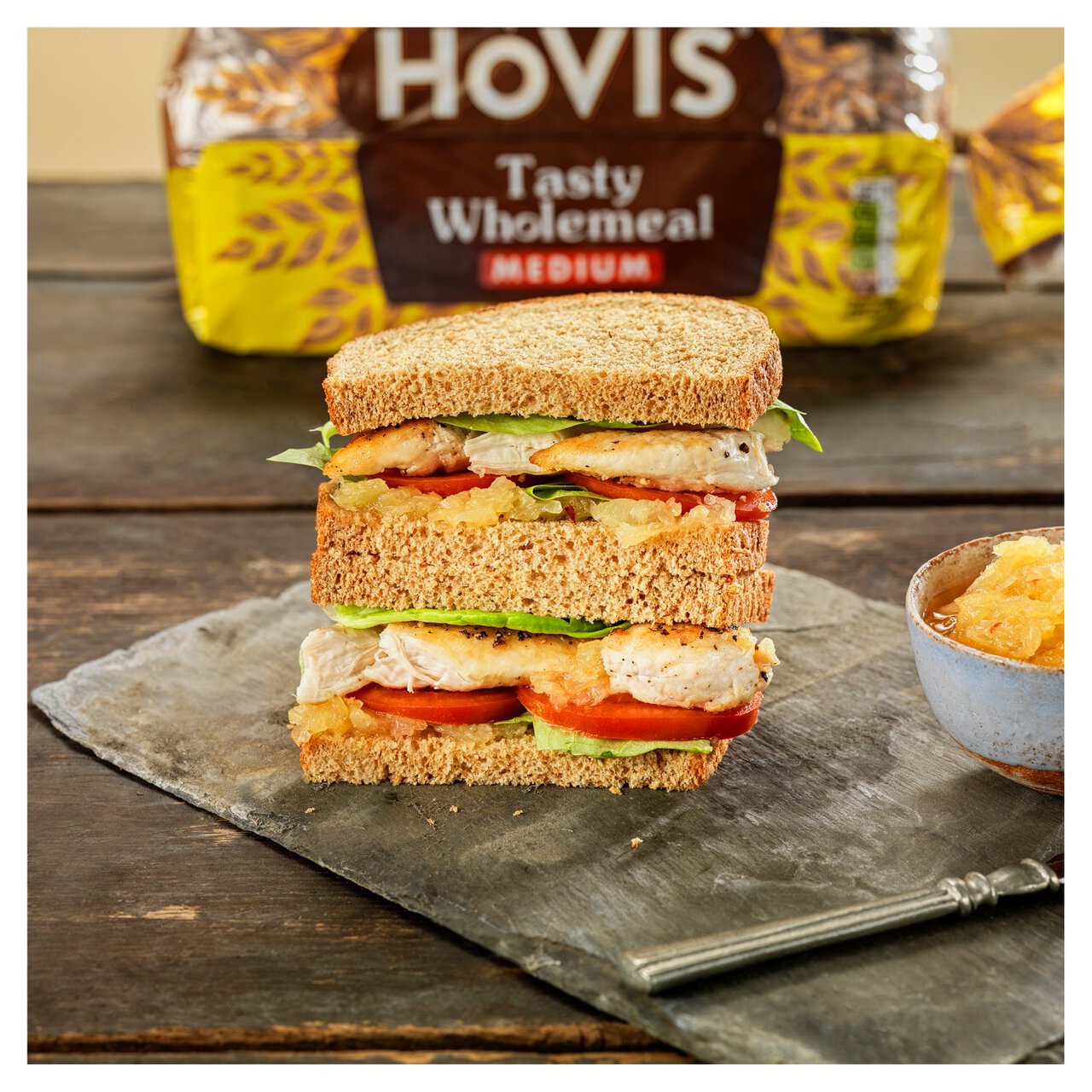Hovis Tasty Wholemeal Medium Sliced Bread 800g