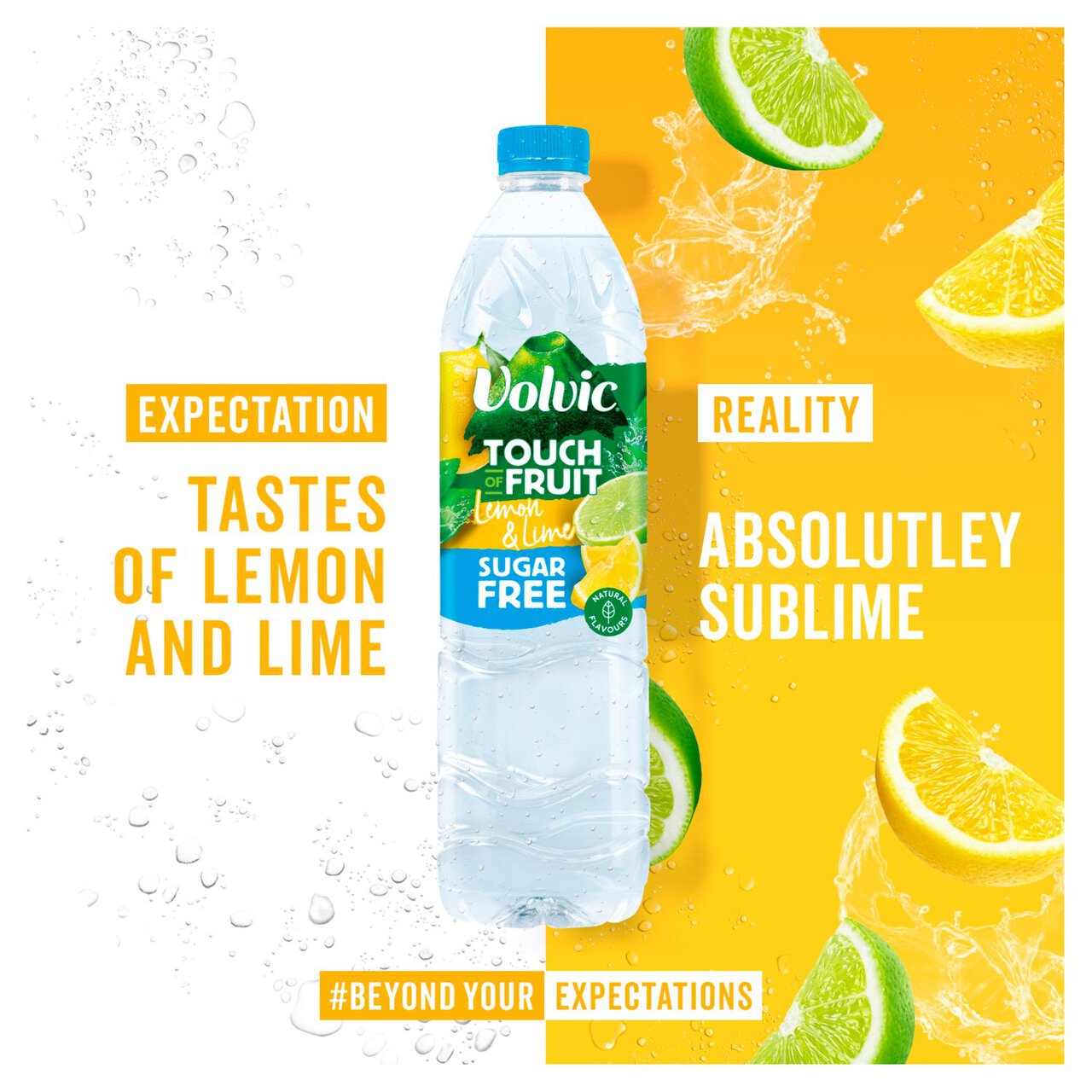 Volvic Sugar Free Touch of Fruit Lemon & Lime 1.5l