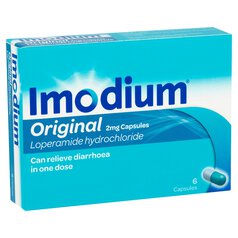 Imodium Original 2 mg Diarrhoea Relief 6 per pack