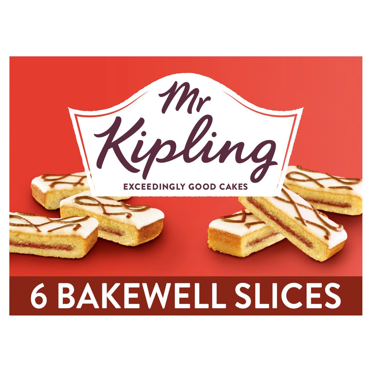 Mr Kipling Bakewell Slices 6 per pack
