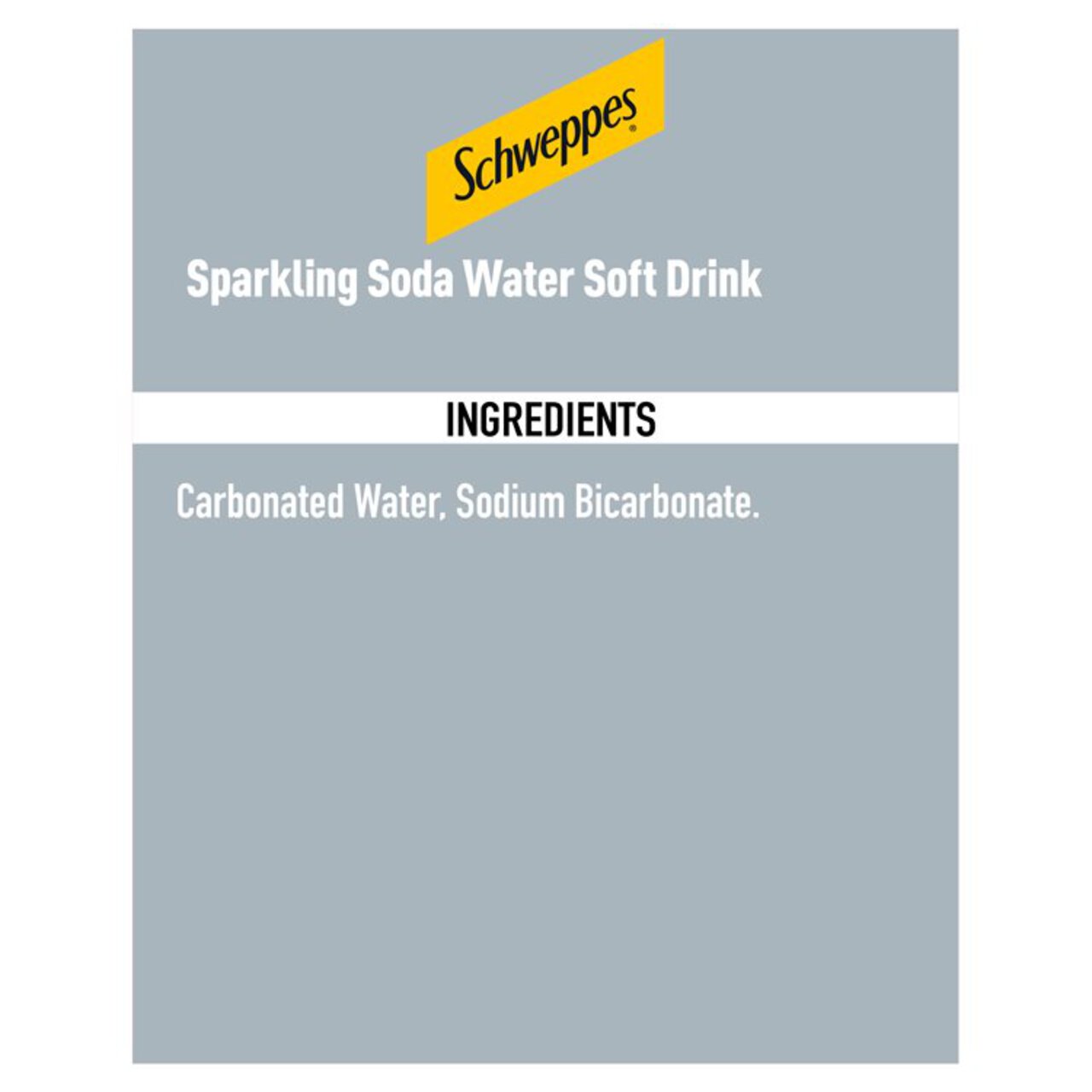 Schweppes Soda Water 1l