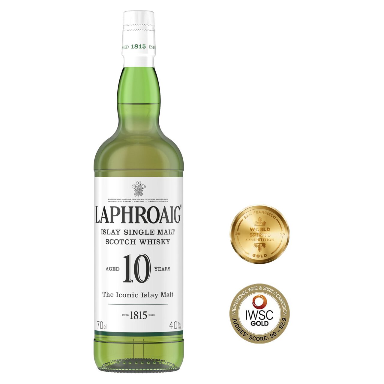 Laphroaig 10 Year Old Islay Single Malt Scotch Whisky 70cl