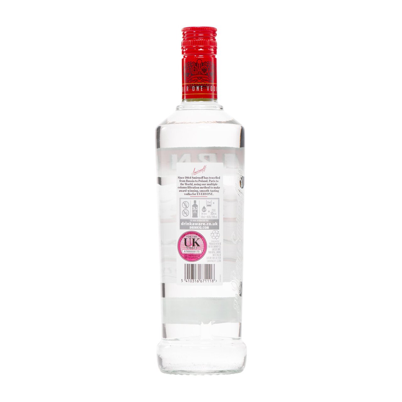 Tæt Portal Malawi Smirnoff Red Label Vodka 70cl