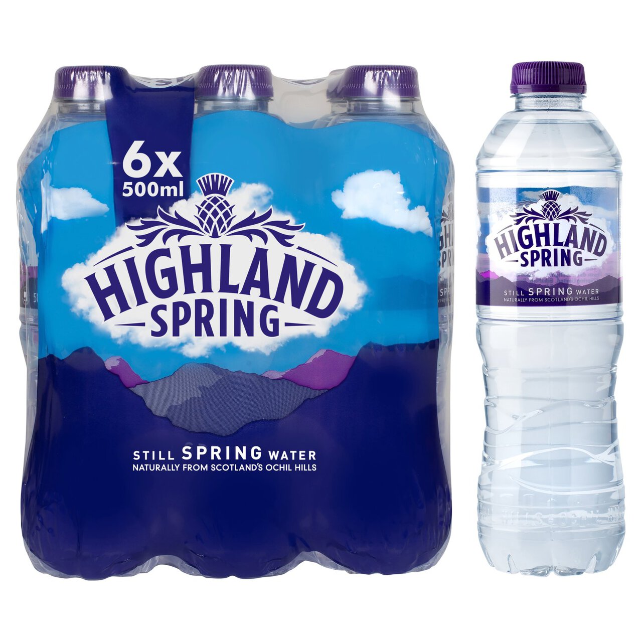 Highland Spring Still Spring Water 6 x 500ml