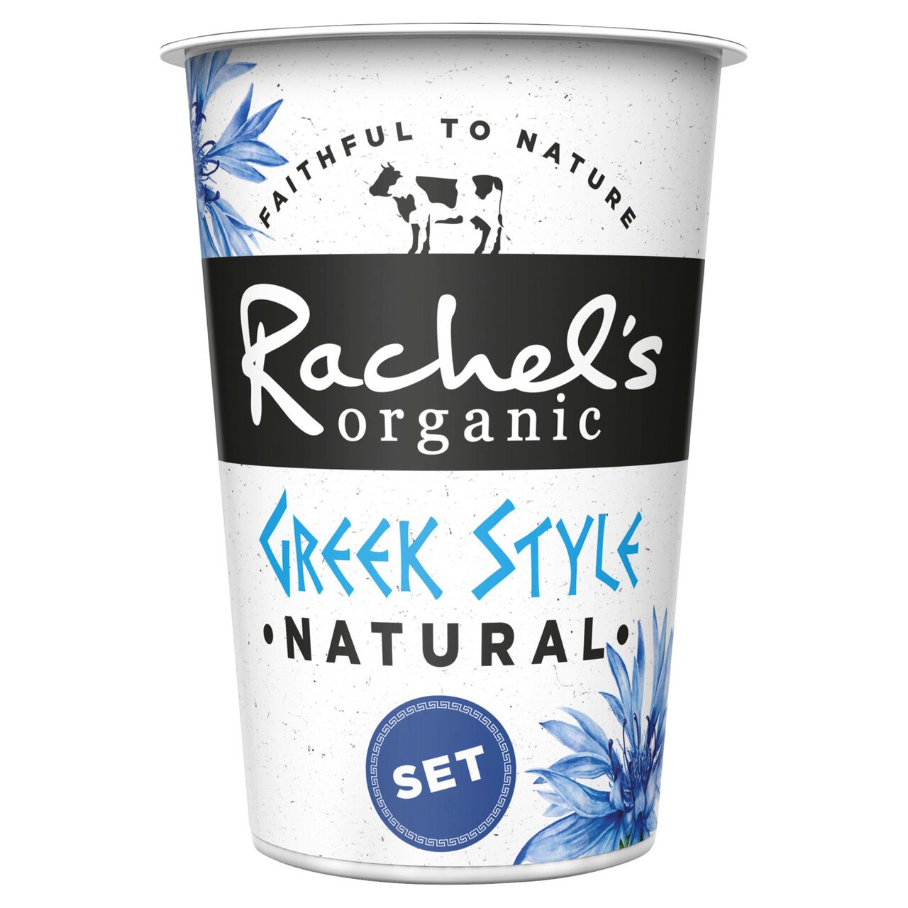 Rachel's Organic Set Greek Style Natural Yoghurt 450g