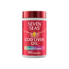 Seven Seas Cod Liver Oil Plus Multivitamins Omega-3 Fish Oil 90 Capsules 90 per pack